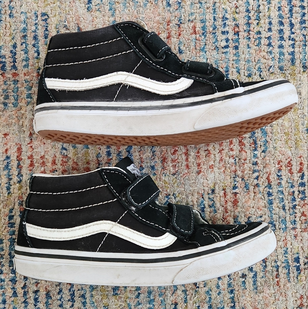 Vans, Velcro Closure, Little Kids Sk8-Mid Reissue V Shoe, US2.5